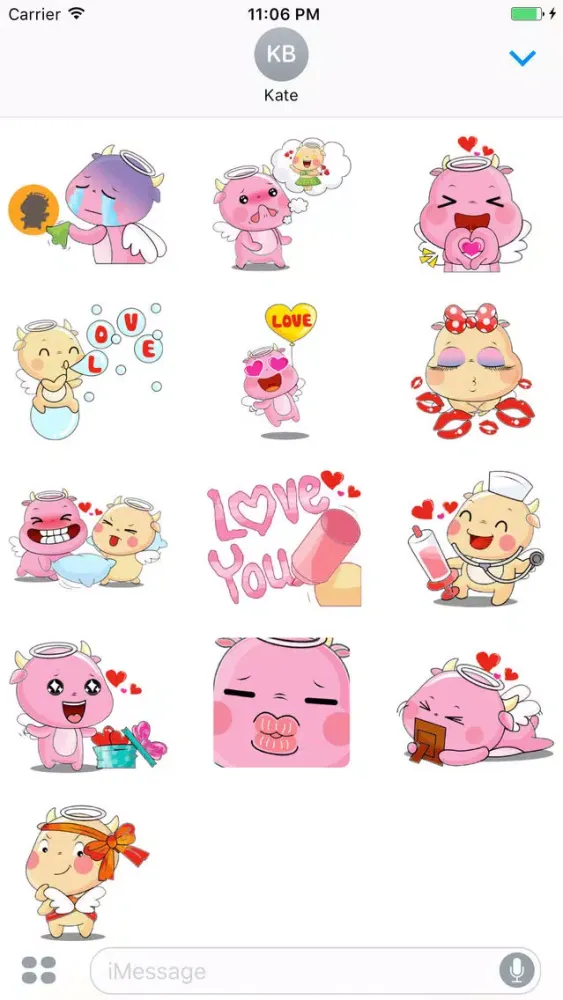 Couple Funny Angel InLove Sticker سکرین شاٹس