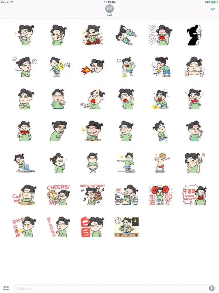 Capturas de tela do Crazy Cartoon Sticker 2 iPad 