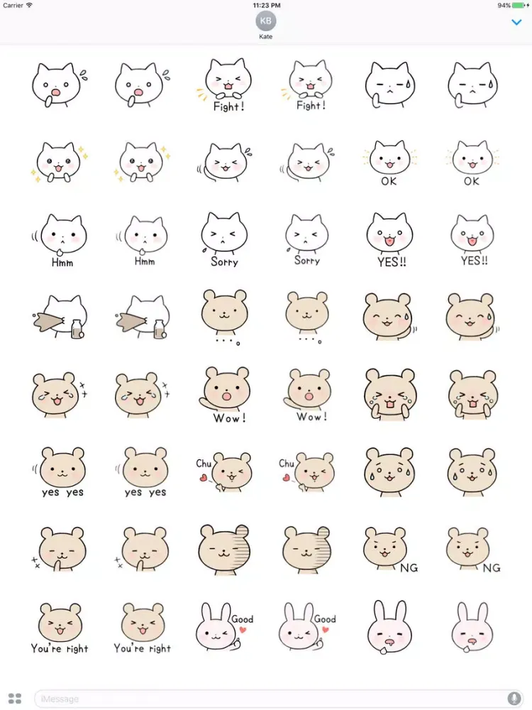 ภาพหน้าจอของ Full of Animals Sticker iPad 