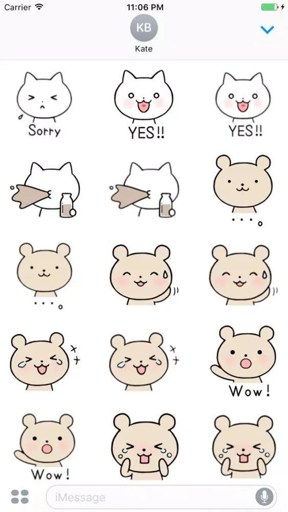 ภาพหน้าจอของ Full of Animals Sticker