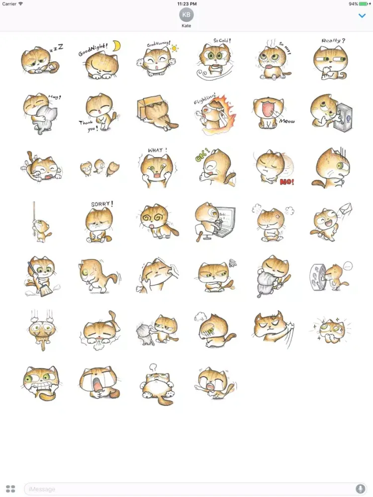 Ảnh chụp màn hình của Gracie Cat Expression iPad 