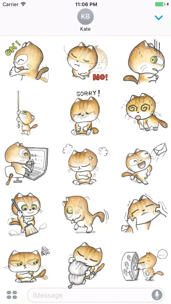 Ảnh chụp màn hình của Gracie Cat Expression