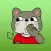 Jack The Cat Wearing T-Shirt Sticker