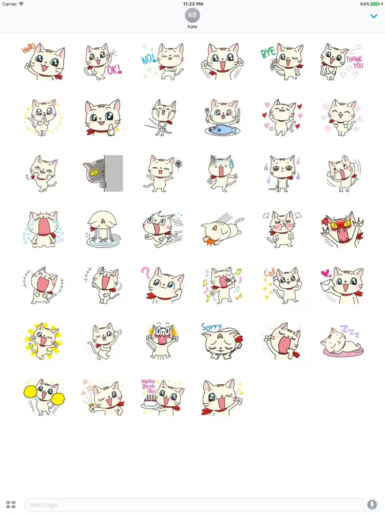 Tangkapan skrin Jillia The Funny Cat iPad 