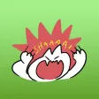 Kito The Funny White Rabbit Sticker