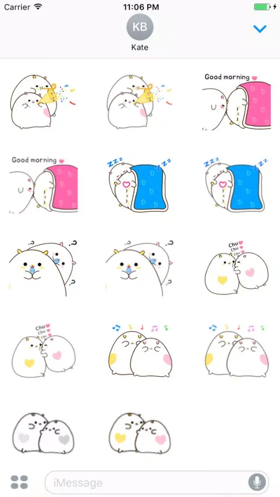 صور Mina The Cute Hamster Animated Sticker