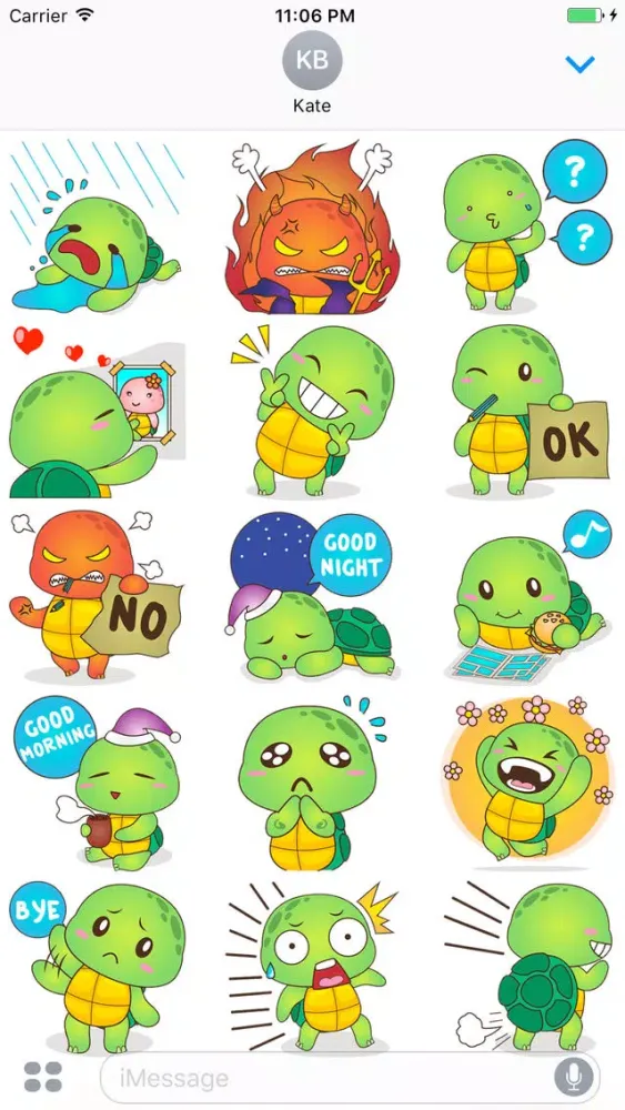 Rocky, The Funny Turtle Sticker Screenshots