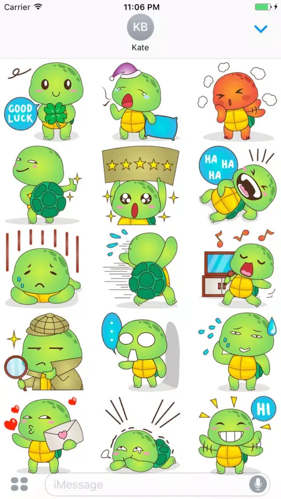 Rocky, The Funny Turtle Sticker Screenshots