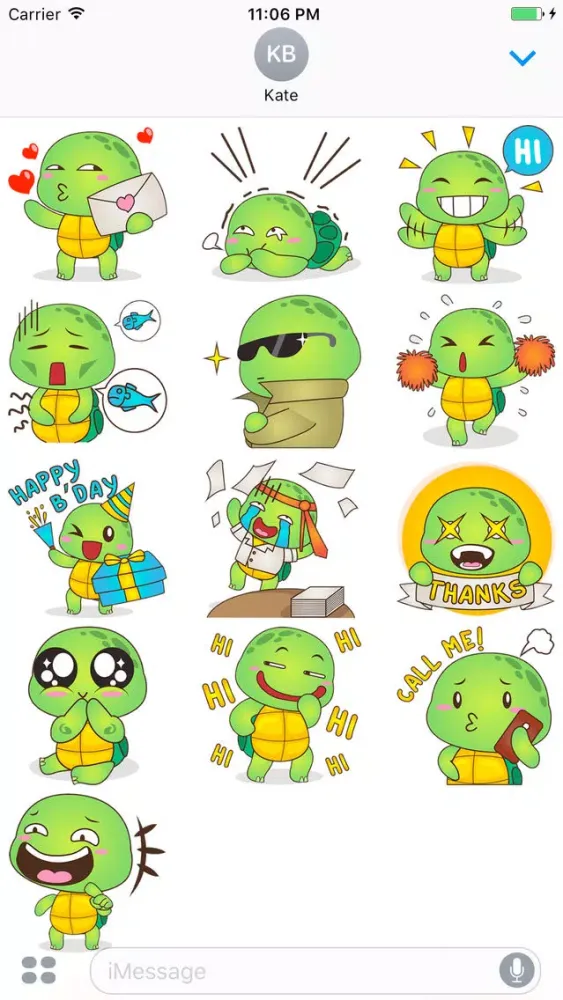 Rocky, The Funny Turtle Sticker Screenshots