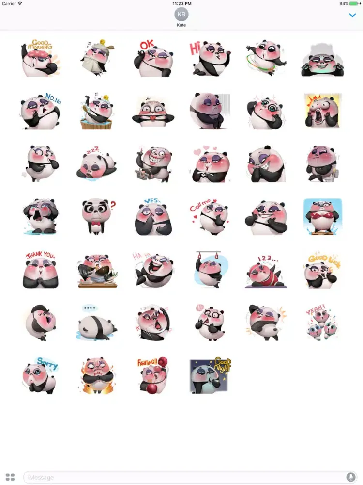 Capturas de pantalla de Sexiest Panda Sticker iPad 