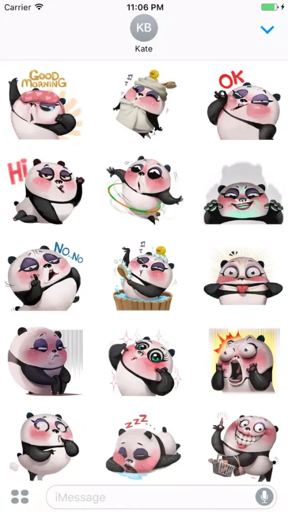 Capturas de pantalla de Sexiest Panda Sticker
