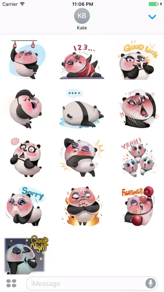 Capturas de pantalla de Sexiest Panda Sticker