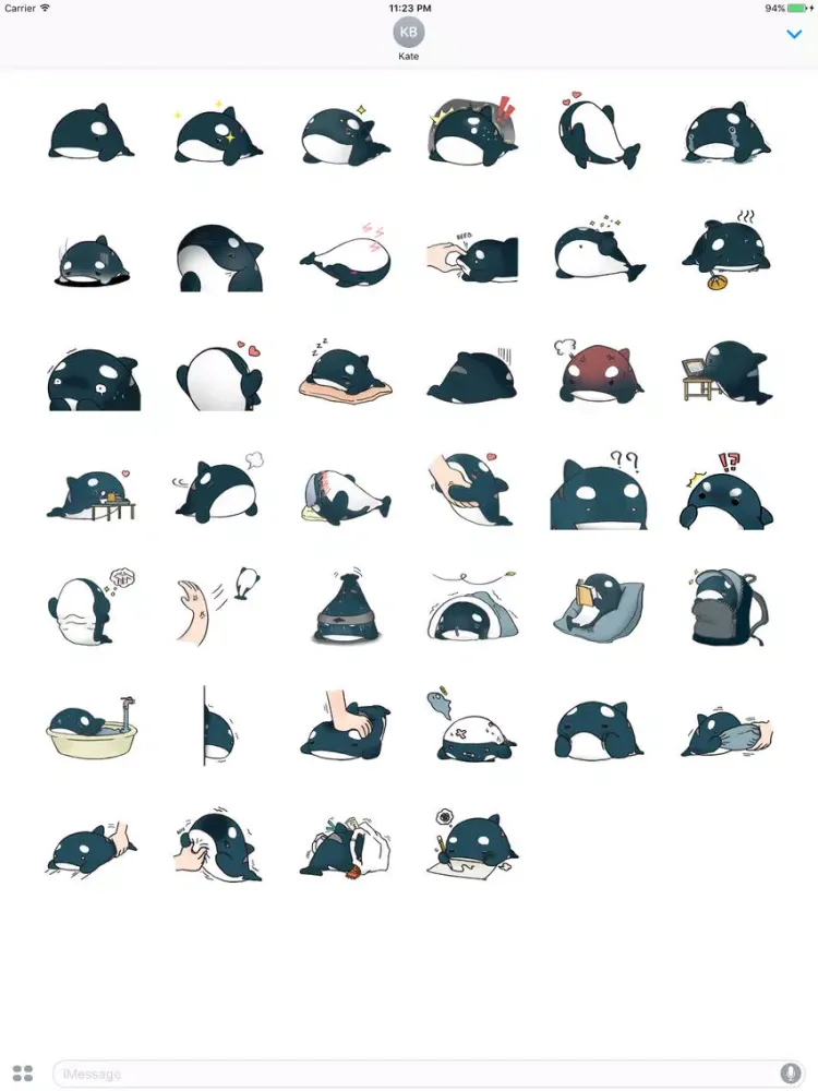 Capturas de tela do Steve The Baby Dolphin Sticker iPad 
