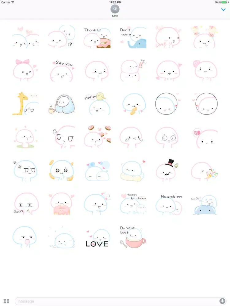 Скриншоты Sweet Little Candy Baby English Sticker iPad 