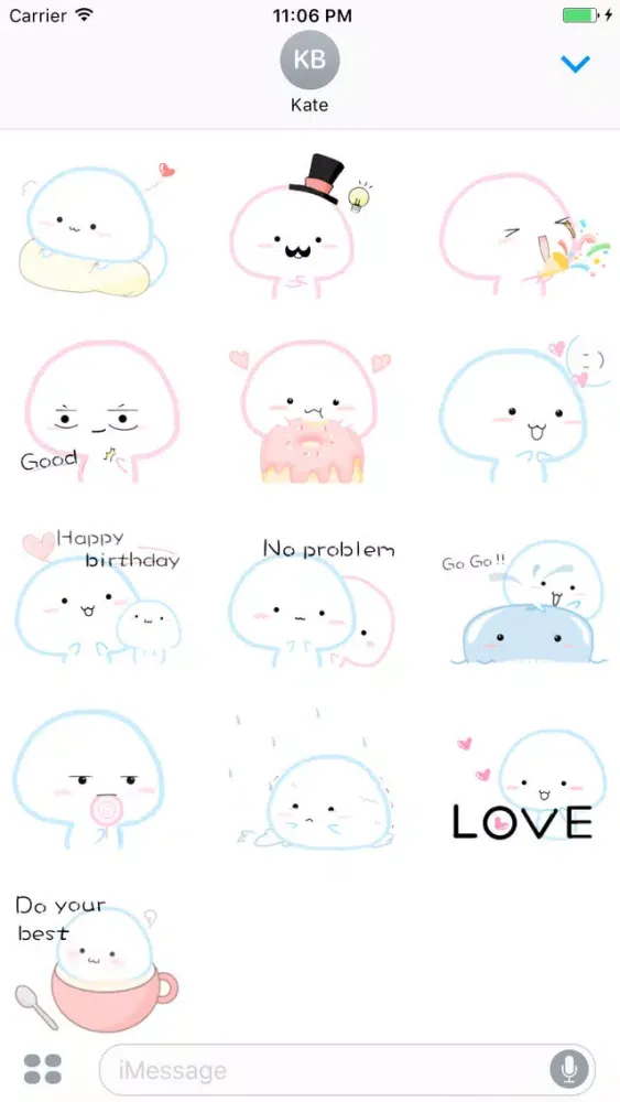 Скриншоты Sweet Little Candy Baby English Sticker