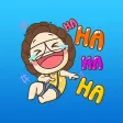 The Funny Girl Expression Stickers The Funny Girl Expression Stickers
