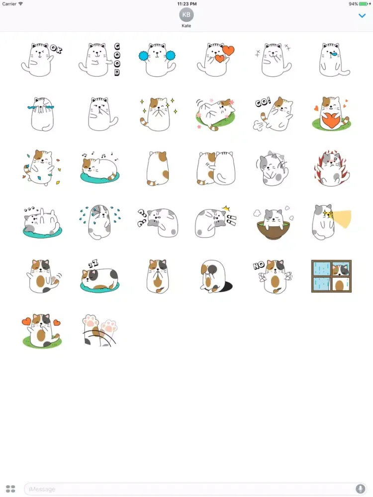 تصاویر Three Cats Funny Sticker iPad 