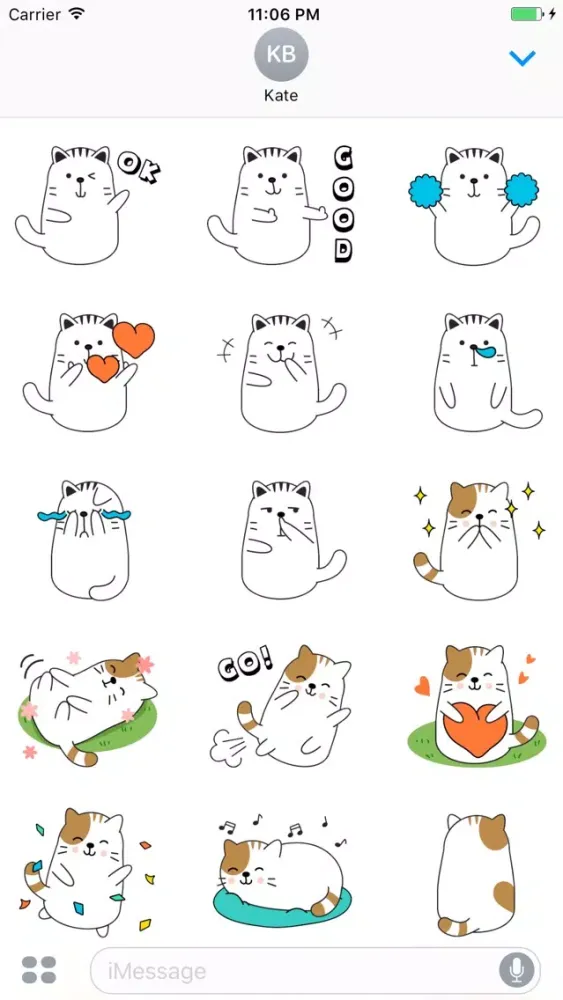 تصاویر Three Cats Funny Sticker