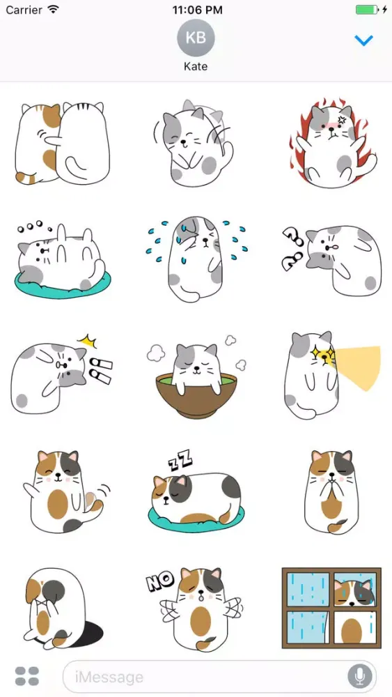 تصاویر Three Cats Funny Sticker