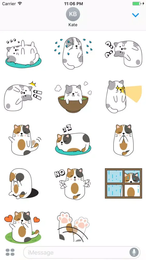 تصاویر Three Cats Funny Sticker