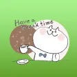 Tiin The Lovely White Cat English Sticker Tiin The Lovely White Cat English Sticker