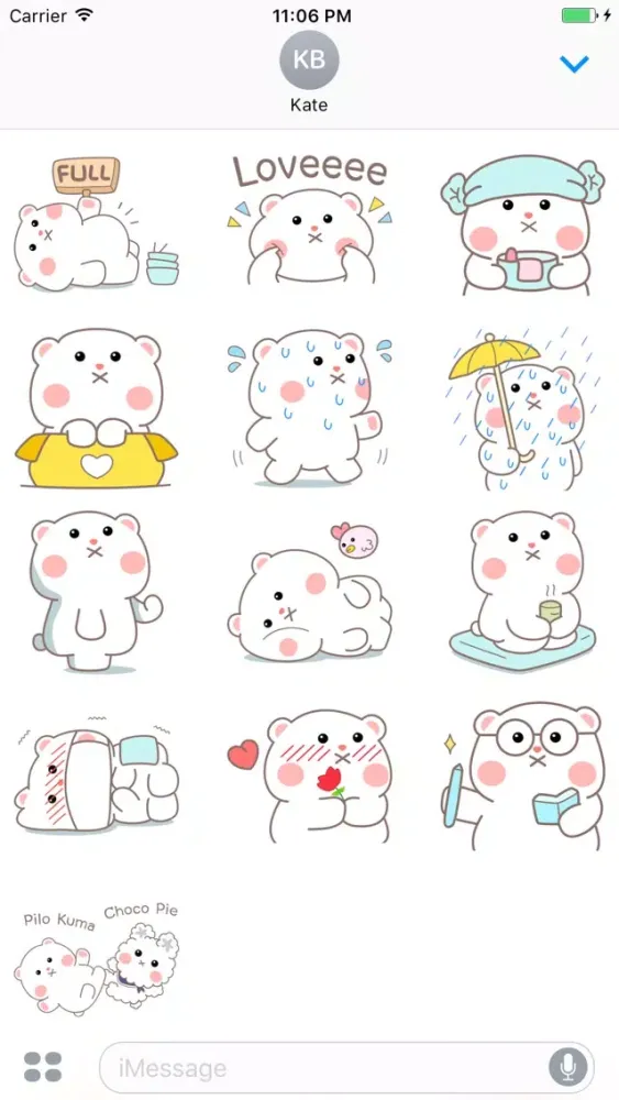 Turbo The Fat White Bear Sticker应用截图