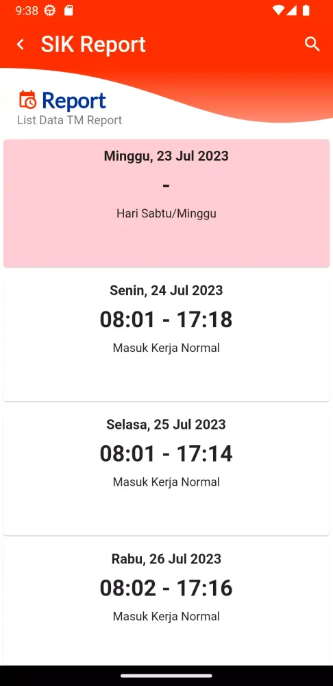 Tangkapan skrin TIS Mobile