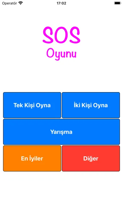 Tangkapan skrin SOS Oyunu