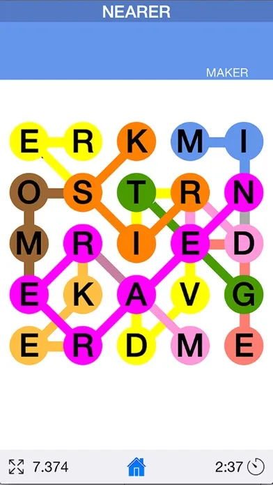 Tangkapan layar Word Hunt Game