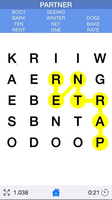 Tangkapan layar Word Hunt Game