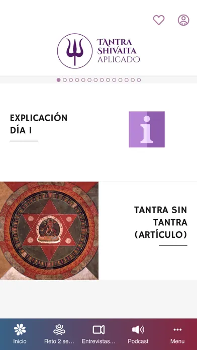 Zrzuty ekranu TANTRA SHIVAITA APLICADO