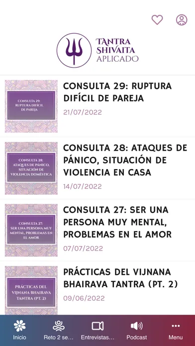 Zrzuty ekranu TANTRA SHIVAITA APLICADO