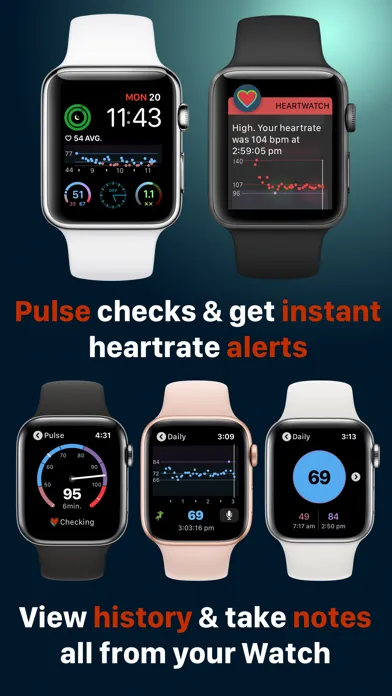HeartWatch: Heart Rate Tracker Screenshots
