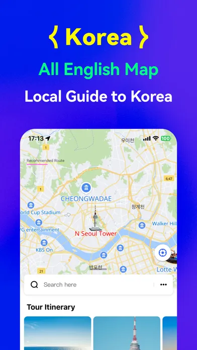 Korea Map - Travel Guide سکرین شاٹس