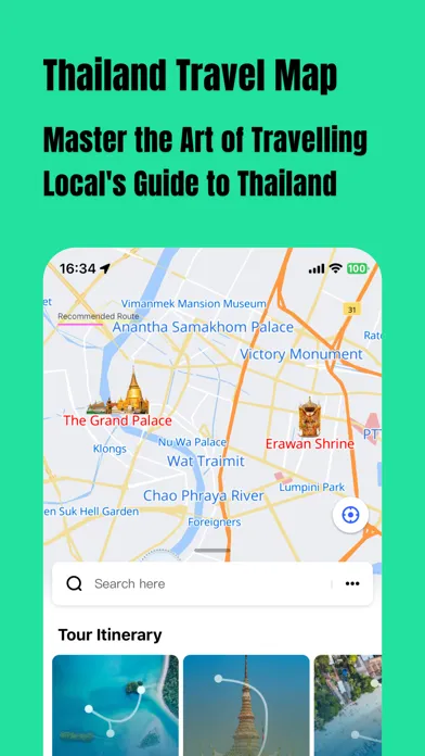 Capturas de tela do Thailand Map - Travel Guide