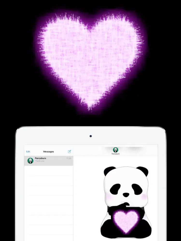 Moving Letter - heart and letter animation iPad  Screenshots