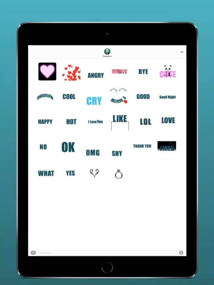 Moving Letter - heart and letter animation iPad  Screenshots