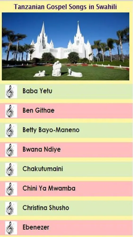Tanzanian Gospel Songs in Swahili应用截图