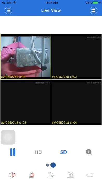 Capturas de tela do HTAvision