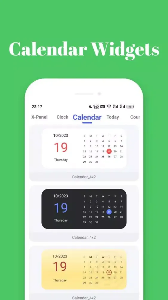 Скриншоты Color Widgets