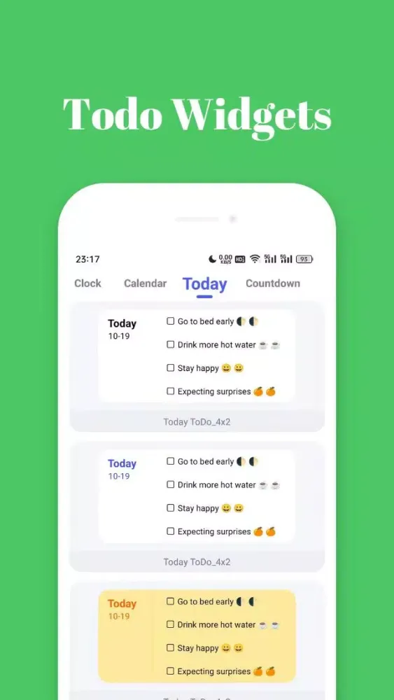 Скриншоты Color Widgets