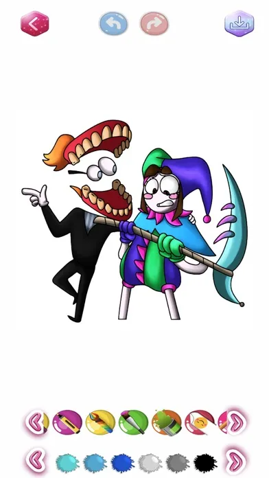 صور Digital Circus Coloring Book