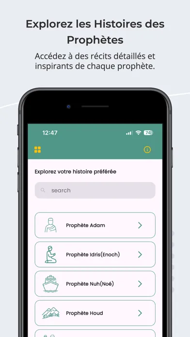Captures d'écran de Histoires de Prophètes