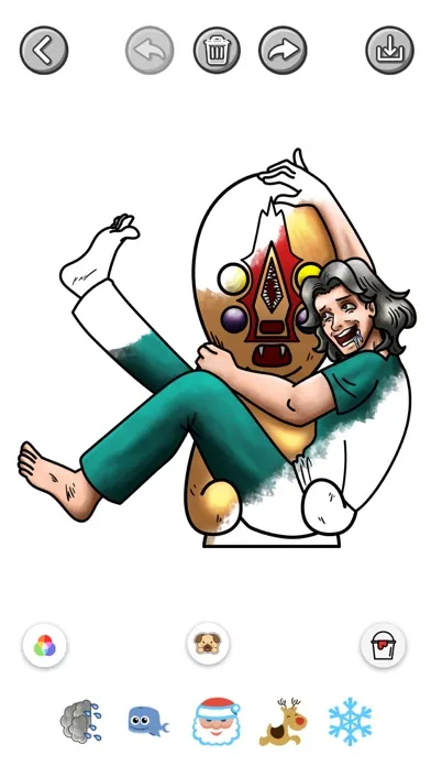 Capturas de tela do SCP Coloring Book 173