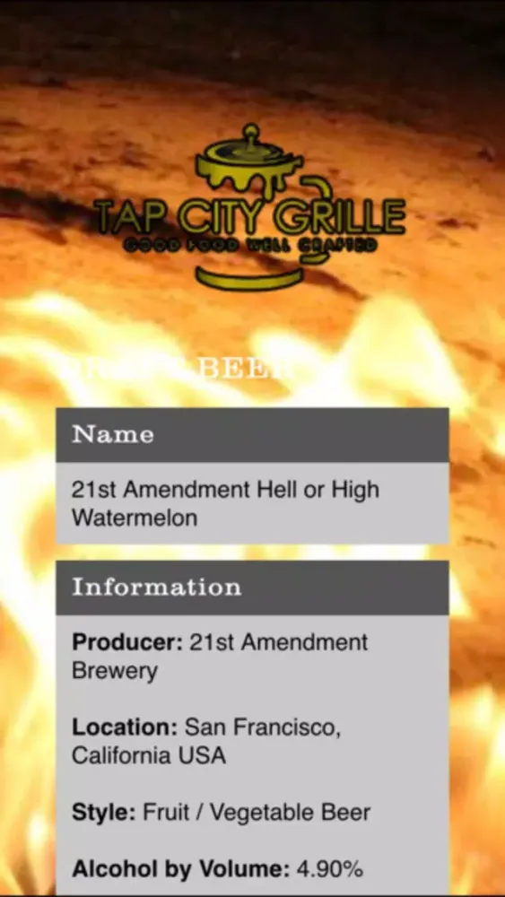 Tap City Grille应用截图
