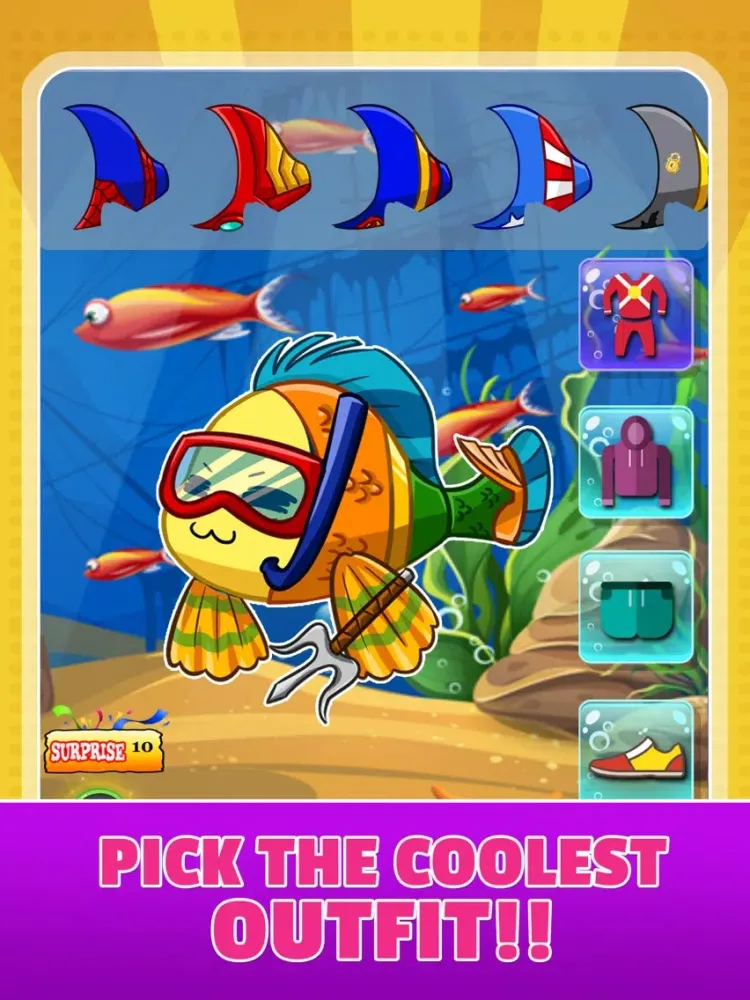 Create Your Own Nemo - Superhero Dress Up Dory Edition iPad 應用截圖