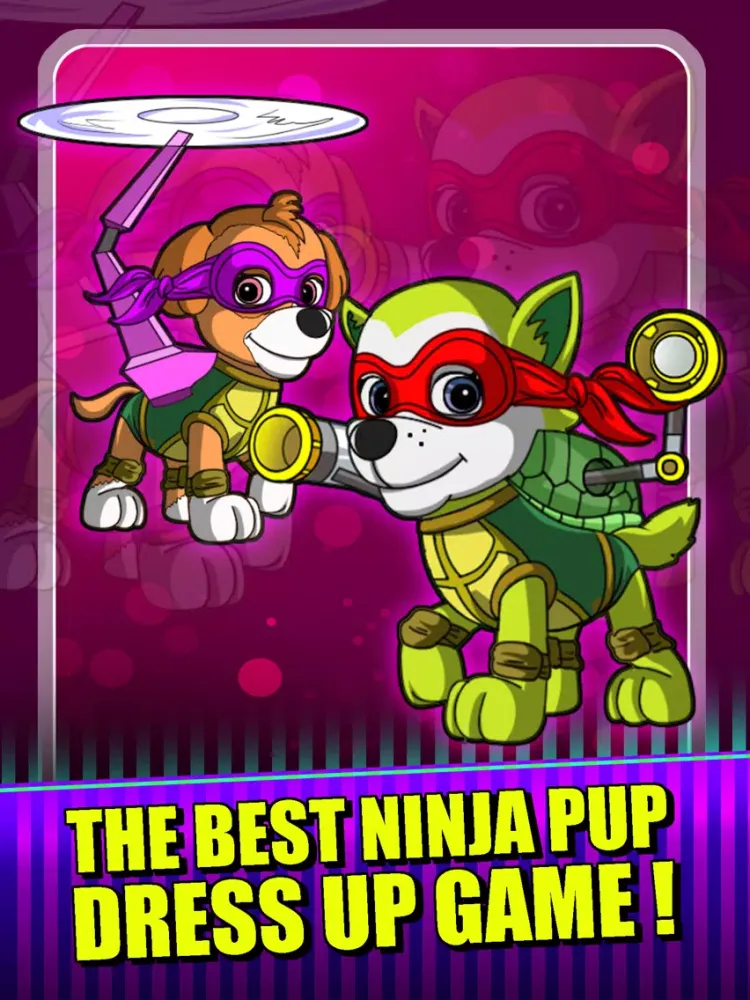 Superhero Ninja Pup - Ultimate Mutant Paw Patrol: Ninja Turtles Edition iPad  スクリーンショット