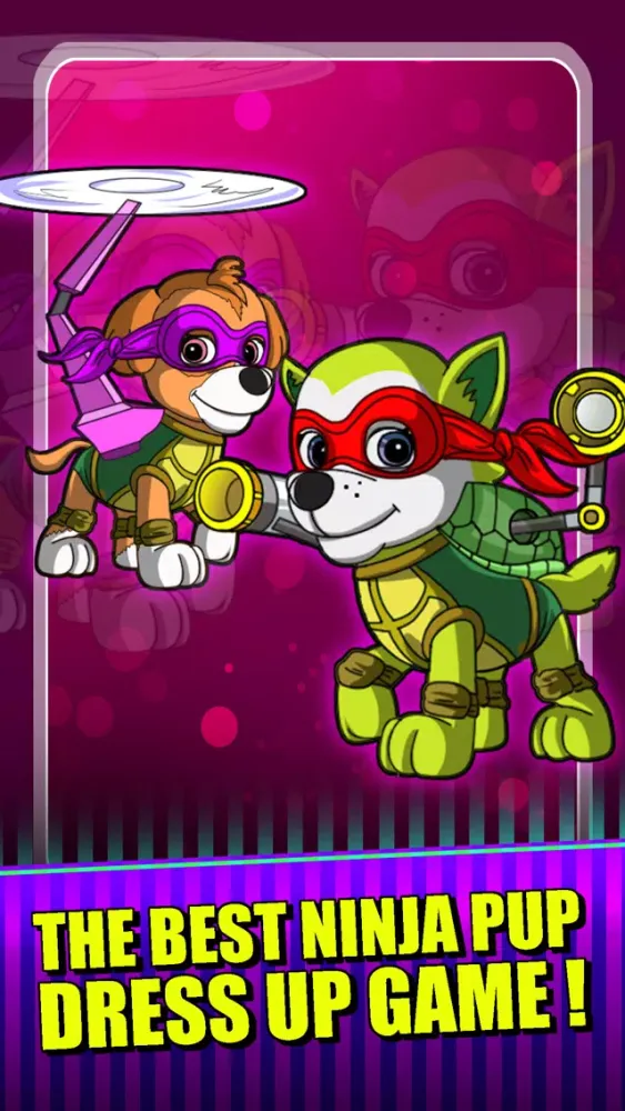 Superhero Ninja Pup - Ultimate Mutant Paw Patrol: Ninja Turtles Edition スクリーンショット