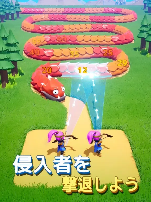 Capturas de pantalla de キングダムガード～自由合成タワーディフェンスの物語 iPad 