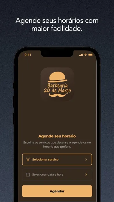 Capturas de tela do Barbearia 20 de Março